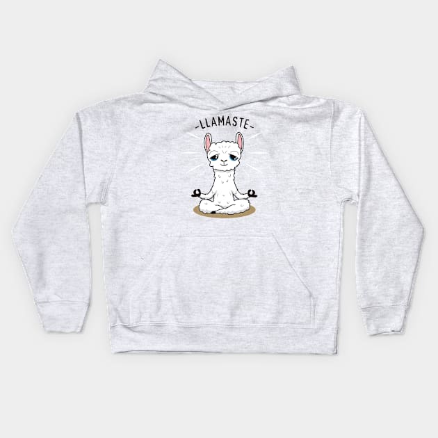 Llamaste Kids Hoodie by clickprint